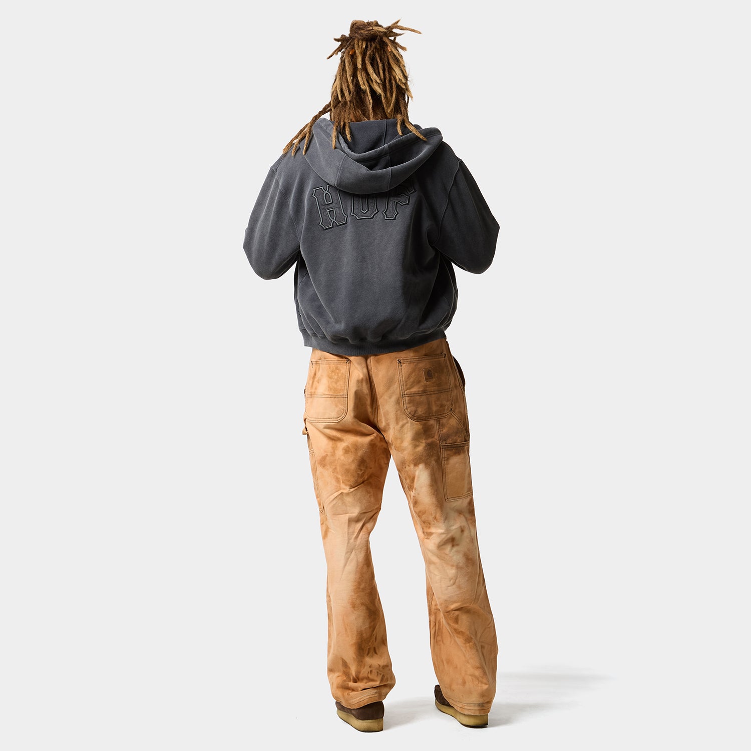 HUF (ハフ) Worldwide JP /HOODIES（パーカー）/ ARCH WIDE FULL ZIP HOODIE商品 / ASH GREY