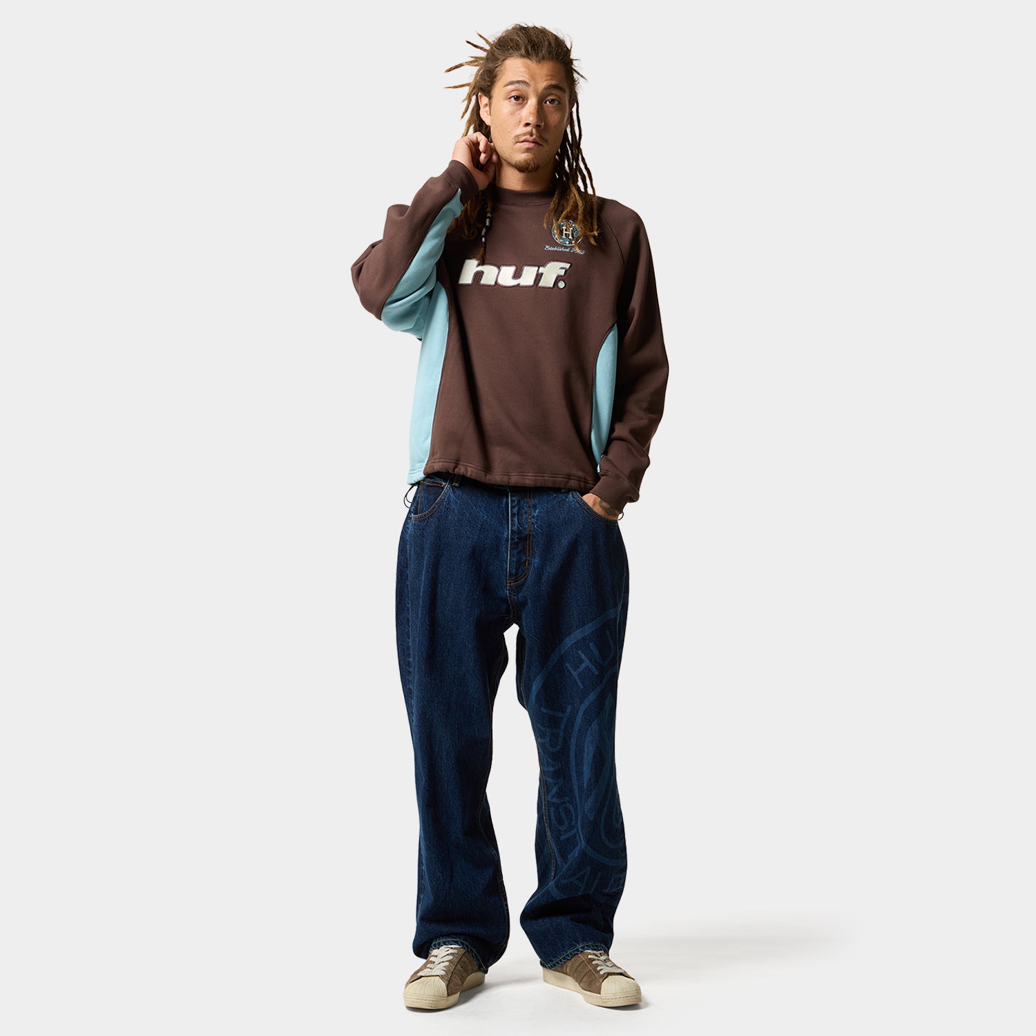 LUX DRAWCORD CREW｜SWEATSHIRTS（スウェットシャツ）｜【公式通販 HUF