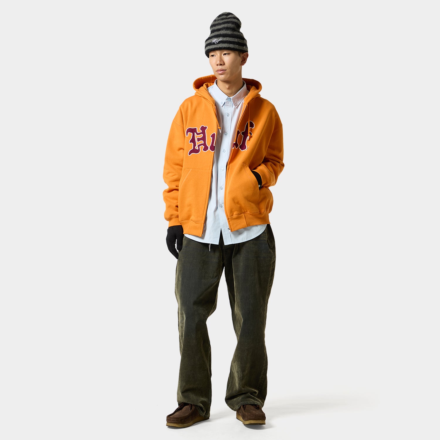 NOBLE FULL ZIP FLEECE HOODIE｜HOODIES（パーカー）｜【公式通販 HUF