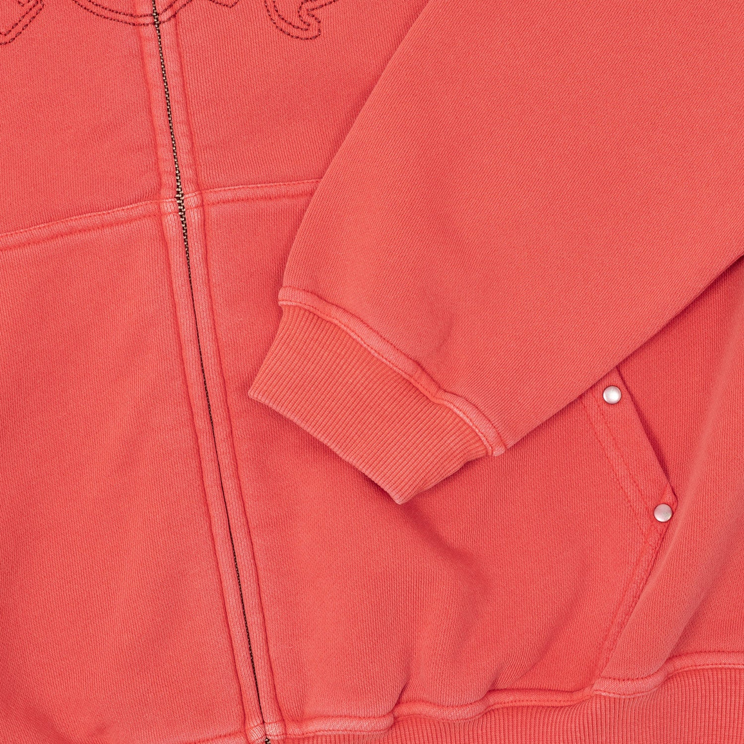 HUF (ハフ) Worldwide JP /HOODIES（パーカー）/ STUDDED FULL ZIP HOODIE商品 / BLACK