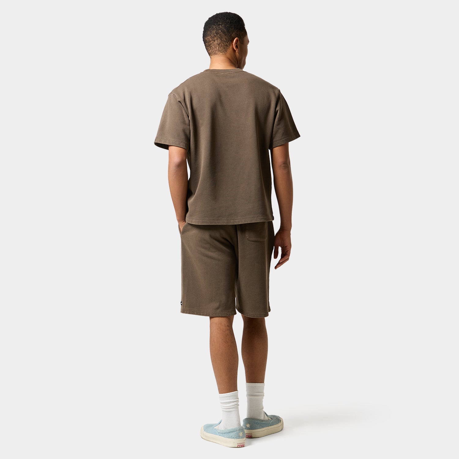 HUF (ハフ) Worldwide JP /TOPS & SHIRTS（トップス&シャツ）/ huf eightynine WASHED FLEECE TEE商品 / ASH GREY