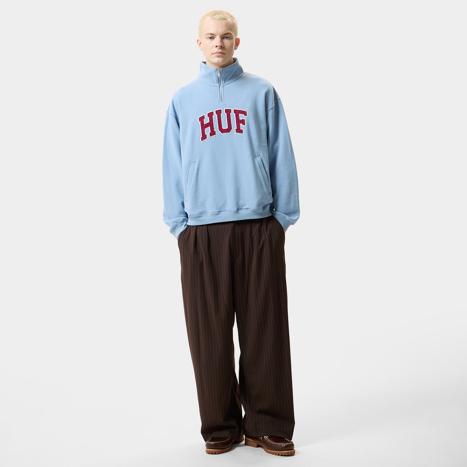 HUF ARCH LOGO スウェット セットアップ 上下M CLASSIC ARCH HALF ZIP TOP｜SWEATSHIRTS（スウェットシャツ）｜【公式