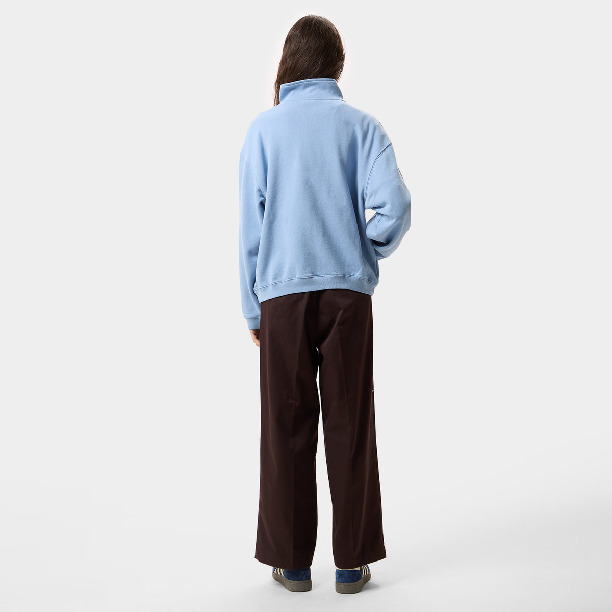 HUF (ハフ) Worldwide JP /SWEATSHIRTS（スウェットシャツ）/ CLASSIC ARCH HALF ZIP TOP商品 / LT BLUE
