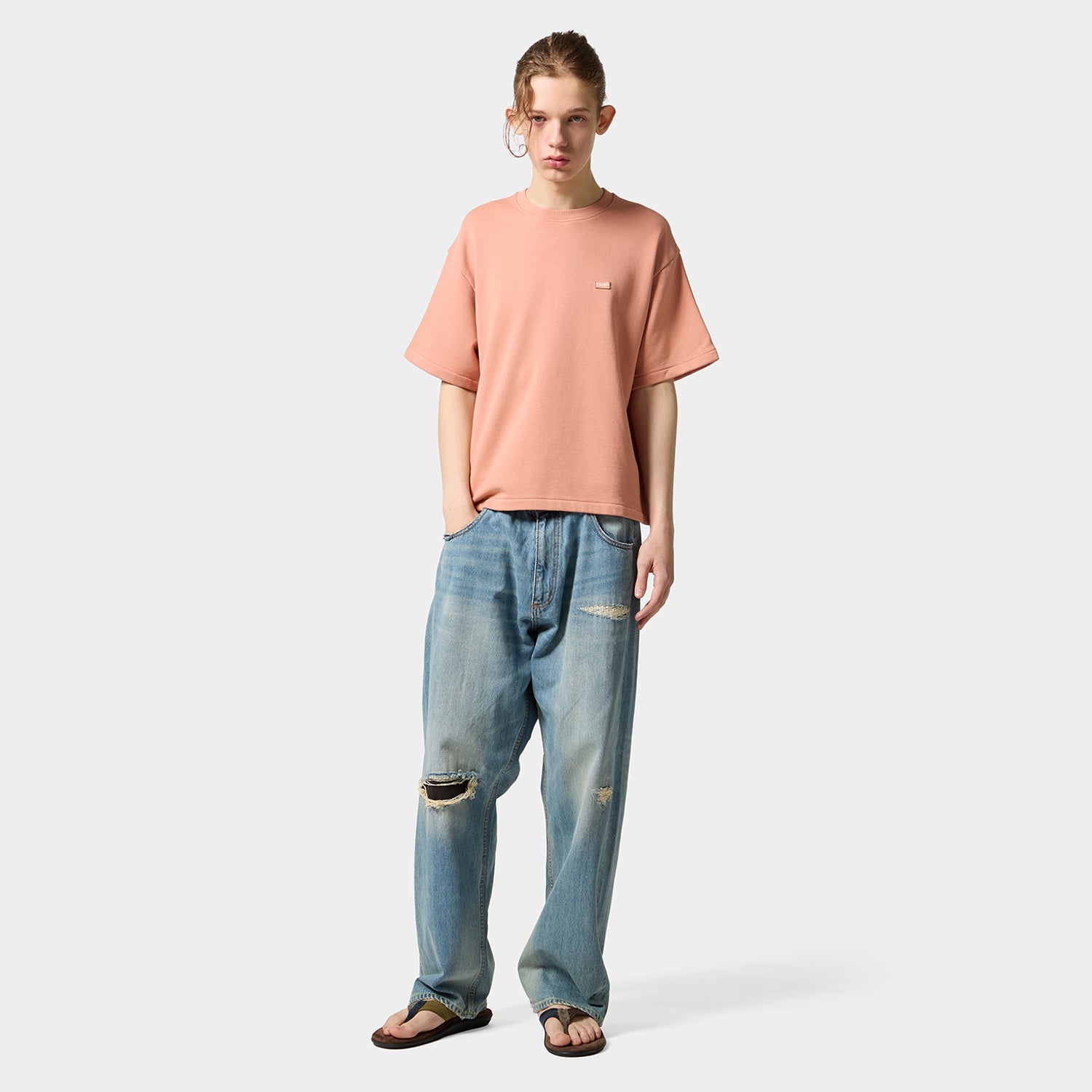 HUF (ハフ) Worldwide JP /TOPS & SHIRTS（トップス&シャツ）/ AIR FLOW CREW商品 / DUSTY ORANGE