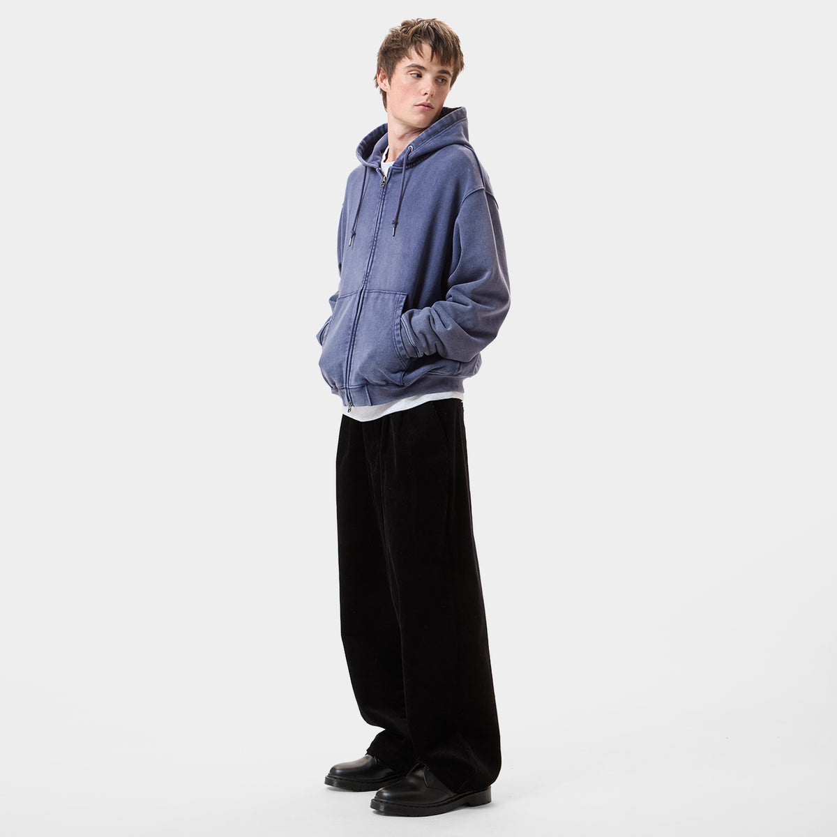 HUF (ハフ) Worldwide JP /HOODIES（パーカー）/ INTERNATIONAL LUXURY FULL ZIP HOODIE商品 / NAVY