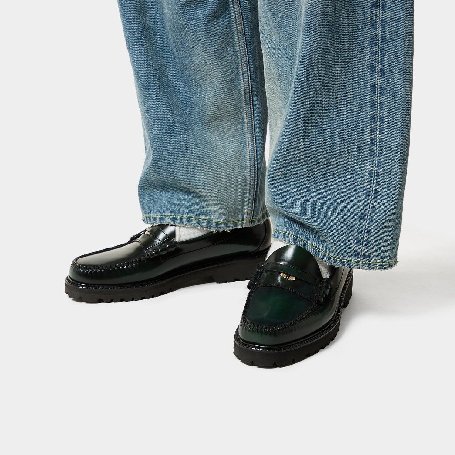 HUF (ハフ) Worldwide JP /FOOTWEAR（スニーカー）/ HUF X G.H.BASS LARSON PENNY商品 / BLACK