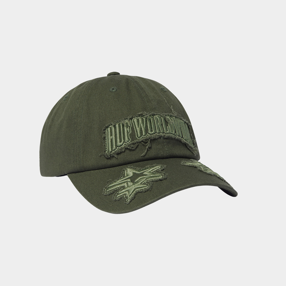 HUF (ハフ) Worldwide JP / HATS & BEANIES（ハット&ビーニー） / MARQUEE DISTRESS SNAPBACK商品 / OLIVE