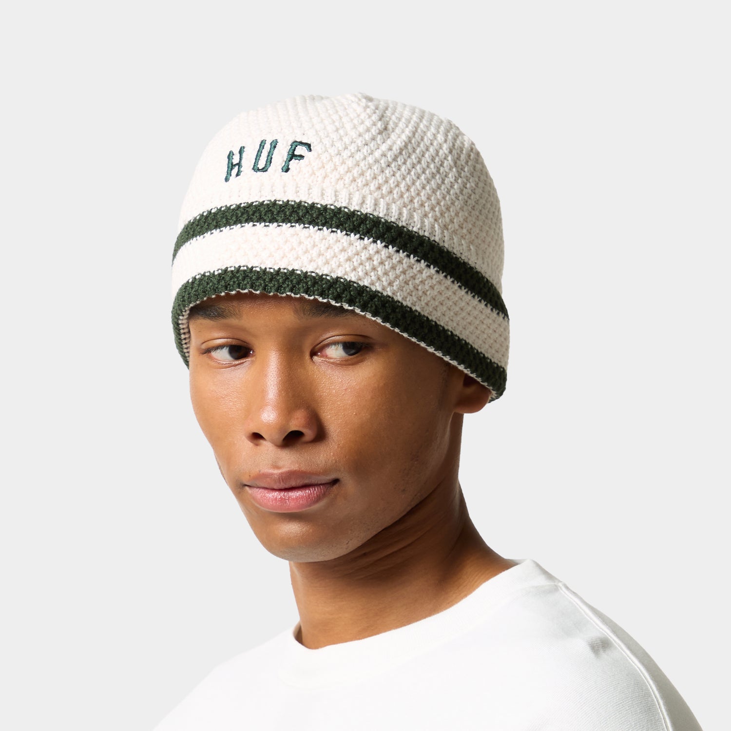 HUF (ハフ) Worldwide JP /HATS ＆ BEANIES（ハット&ビーニー）/ ARCH KNIT BUCKET HAT商品 / BLEACH