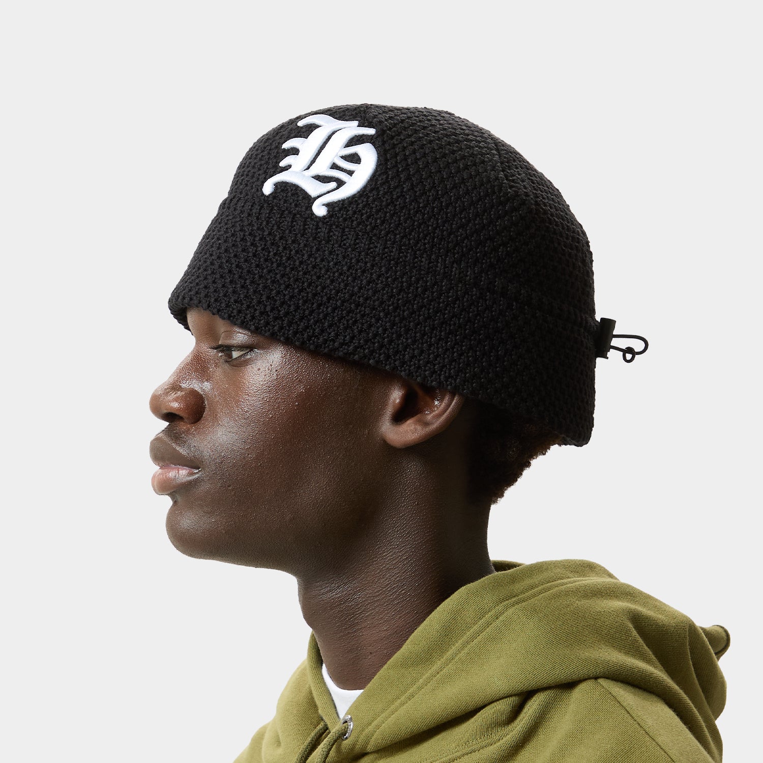 HUF (ハフ) Worldwide JP /HATS & BEANIES（ハット&ビーニー）/ OLYMPIA KNIT BUCKET HAT商品 / BLACK
