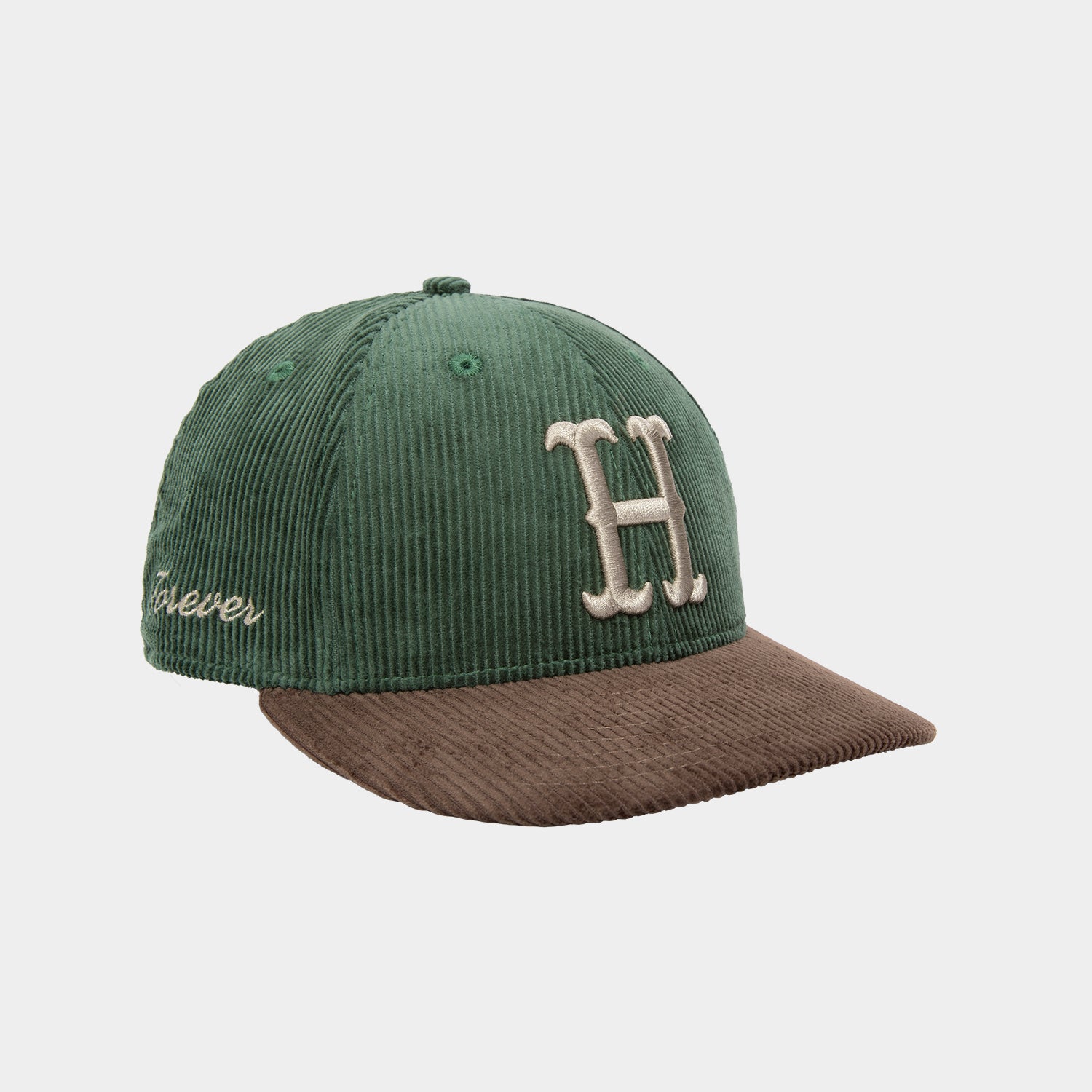 HUF (ハフ) Worldwide JP /HATS ＆ BEANIES（ハット&ビーニー）/ NEW ERA® CLASSIC H CORDUROY HAT商品 / DK GREEN