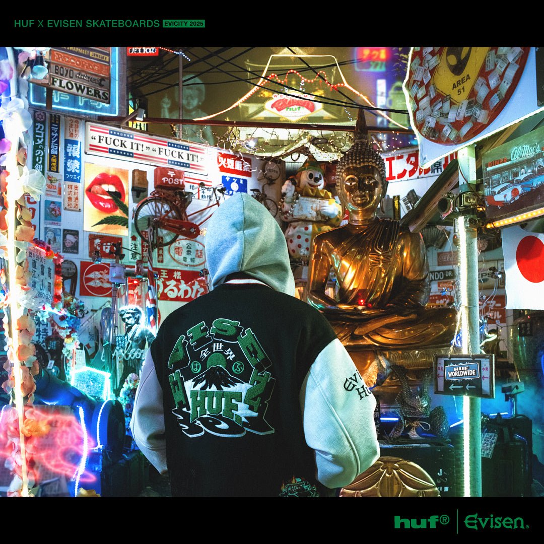 HUF X EVISEN SKATEBOARDS D2
