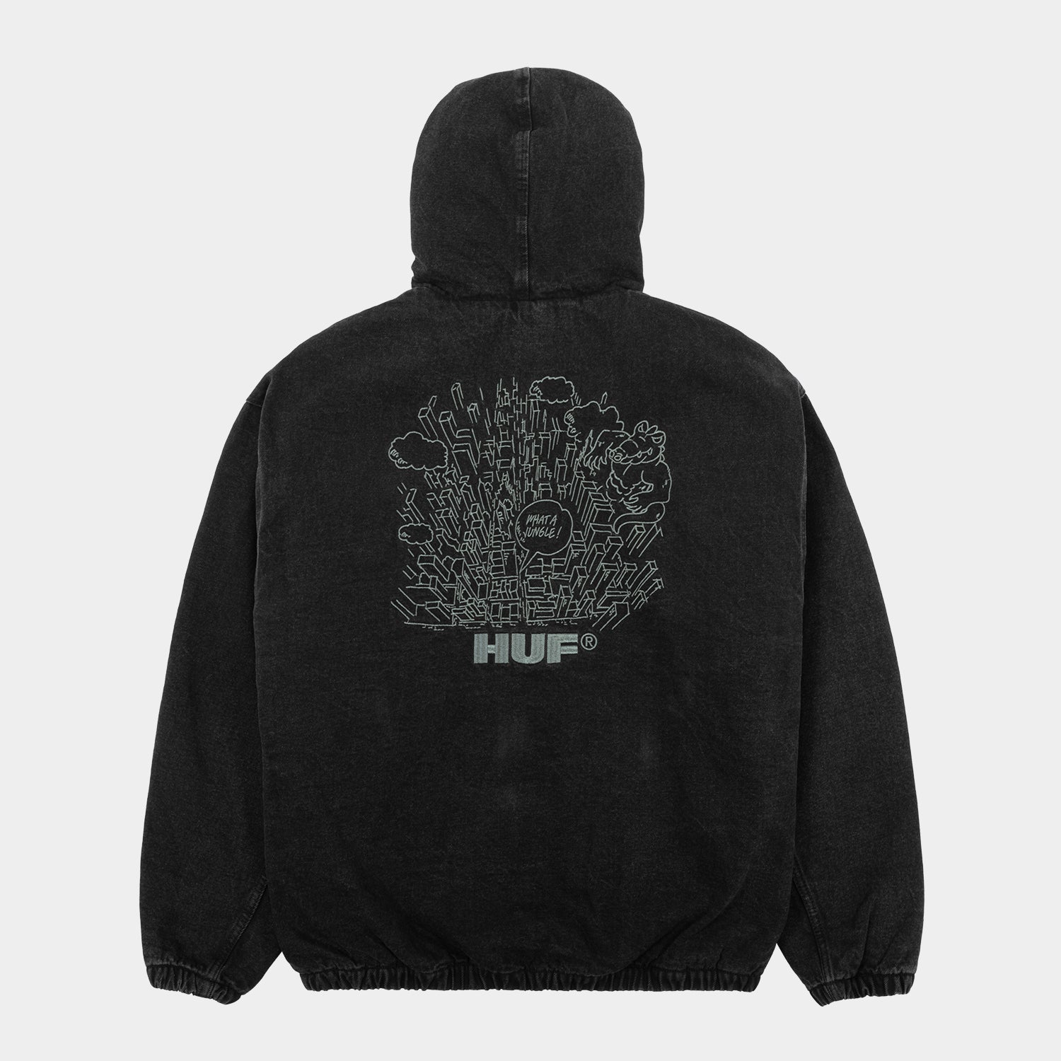 HUF (ハフ) Worldwide JP /JACKETS（ジャケット）/ WHAT A JUNGLE DENIM WORK JACKET商品 / EVERGREEN