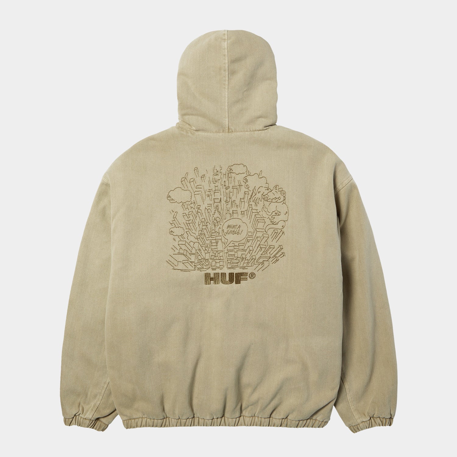 HUF (ハフ) Worldwide JP /JACKETS（ジャケット）/ WHAT A JUNGLE DENIM WORK JACKET商品 / EVERGREEN