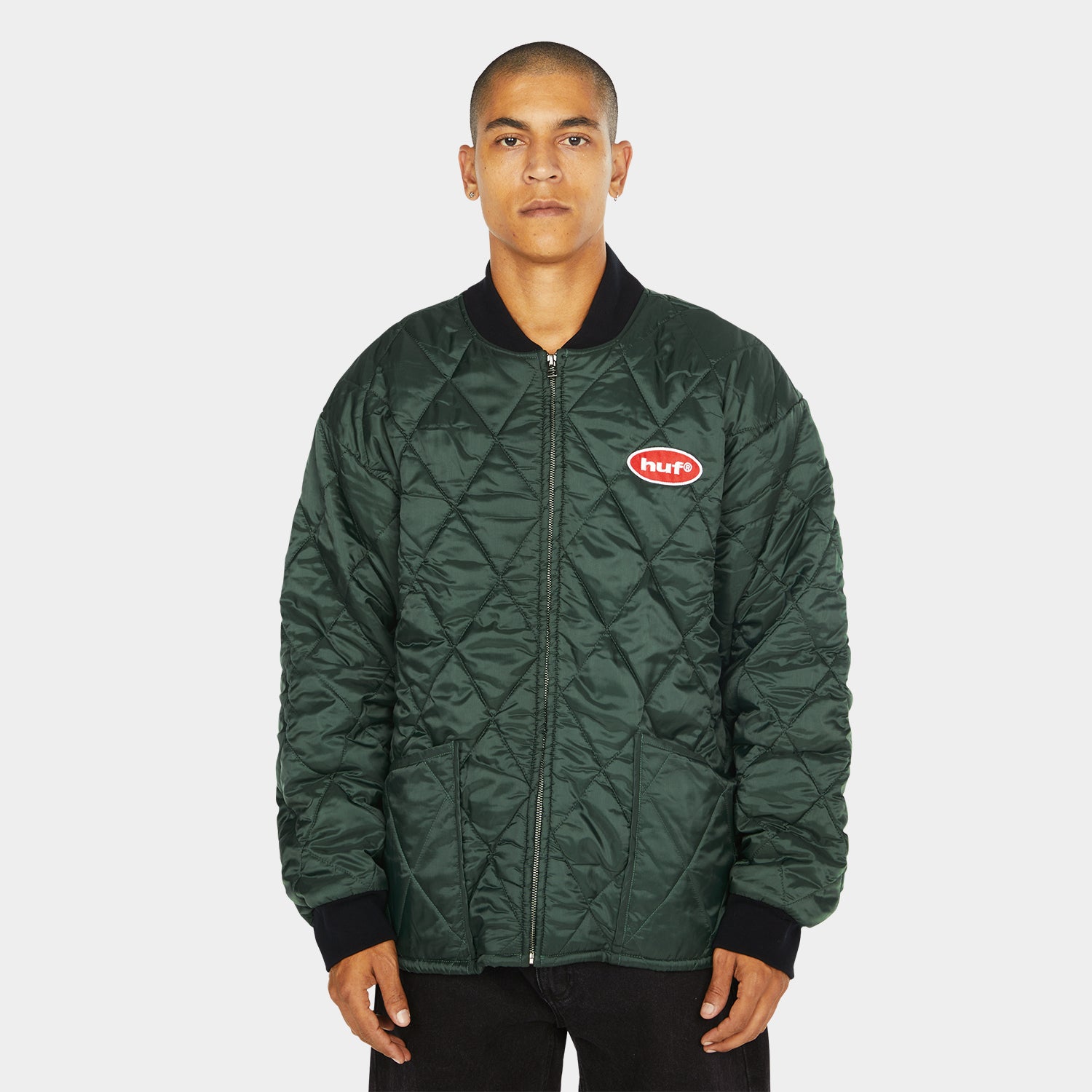 HUF (ハフ) Worldwide JP /JACKETS（ジャケット）/ DISNEY | HUF MICKEY QUILTED WORK JACKET商品 / FOREST GREEN