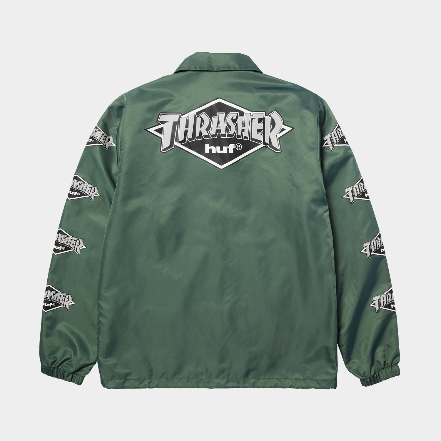 HUF (ハフ) Worldwide JP /JACKETS（ジャケット）/ HUF X THRASHER LOGO JACKET商品 / FOREST GREEN