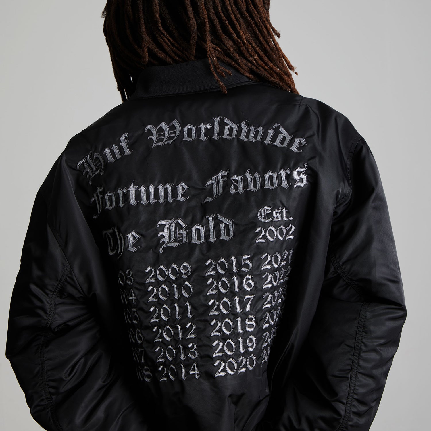 HUF (ハフ) Worldwide JP /JACKETS（ジャケット）/ OLYMPIA FLIGHT JACKET商品 / BLACK