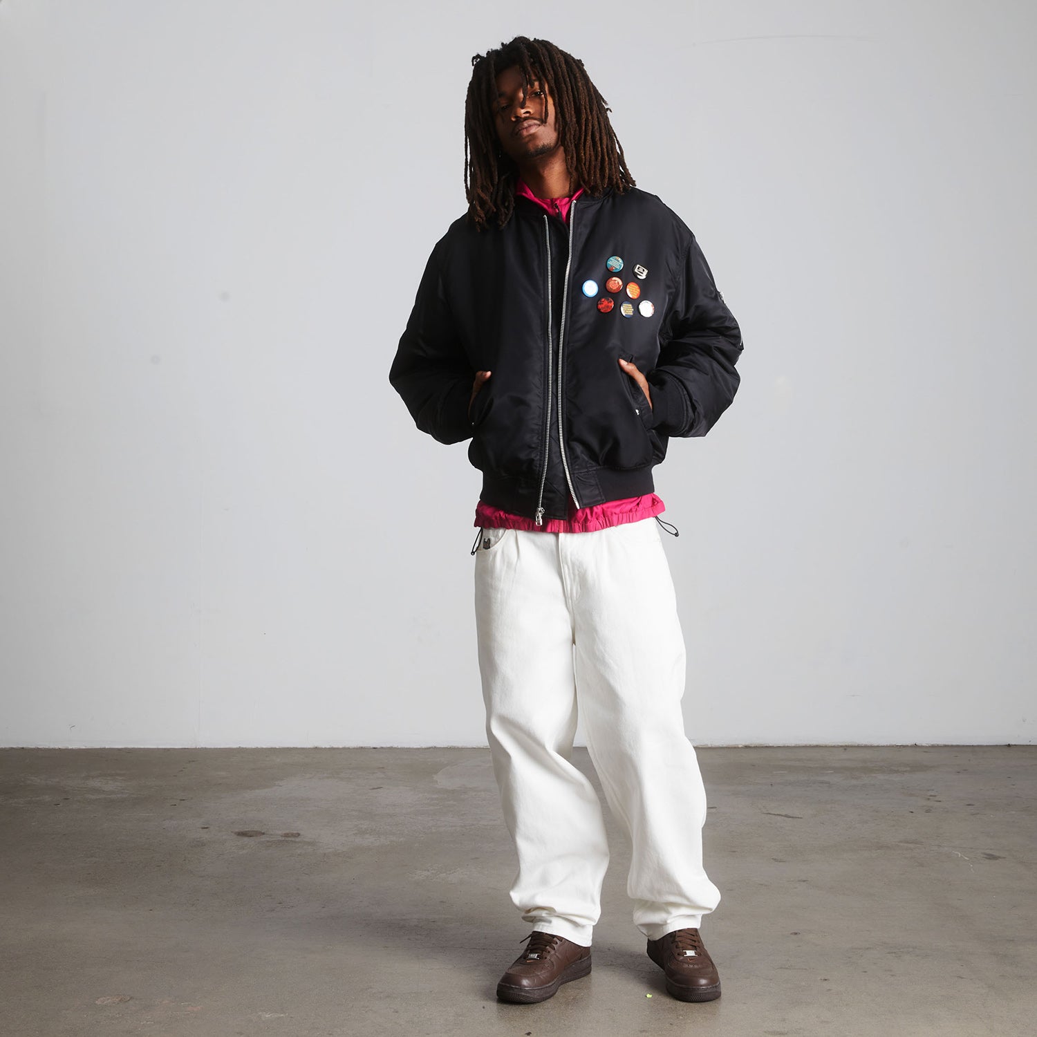 HUF (ハフ) Worldwide JP /JACKETS（ジャケット）/ OLYMPIA FLIGHT JACKET商品 / BLACK