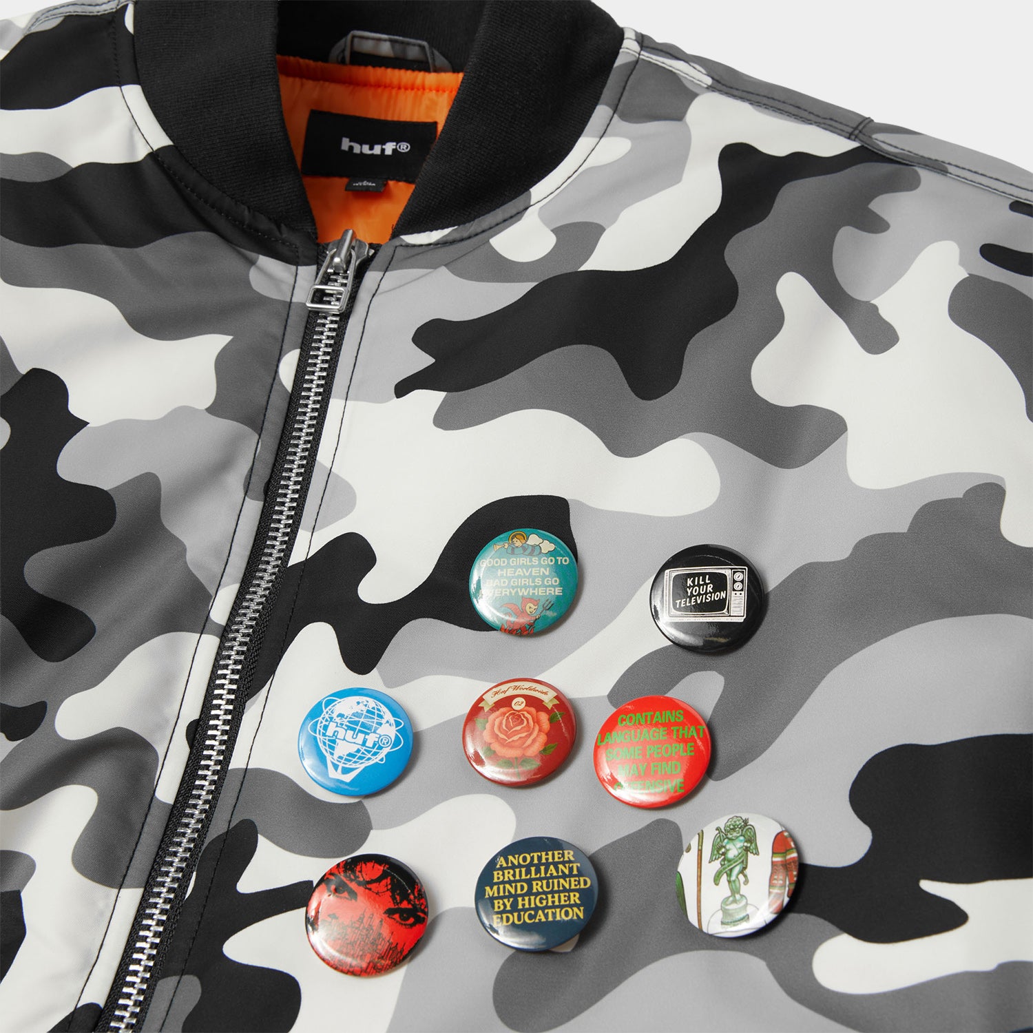 HUF (ハフ) Worldwide JP /JACKETS（ジャケット）/ OLYMPIA CAMO FLIGHT JACKET商品 / CAMO