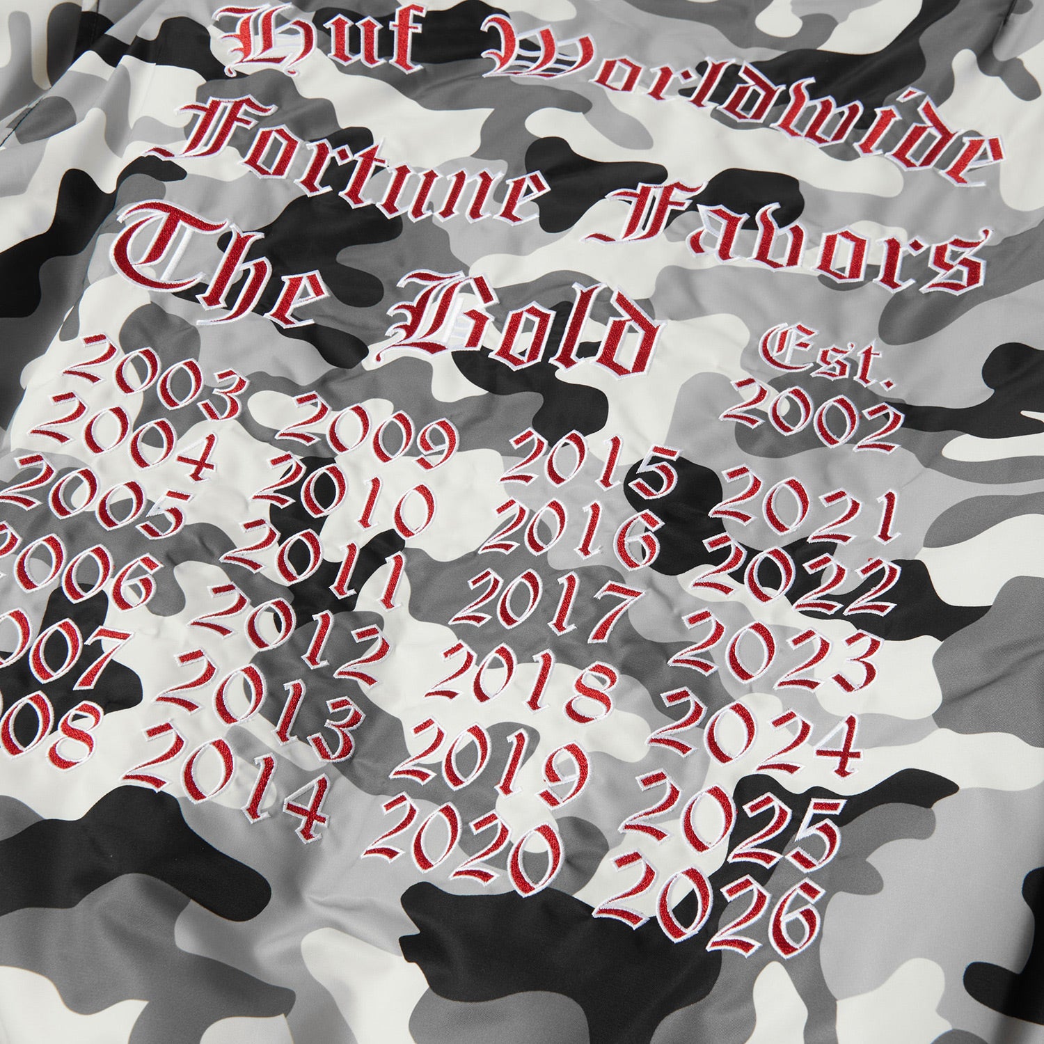 HUF (ハフ) Worldwide JP /JACKETS（ジャケット）/ OLYMPIA CAMO FLIGHT JACKET商品 / CAMO