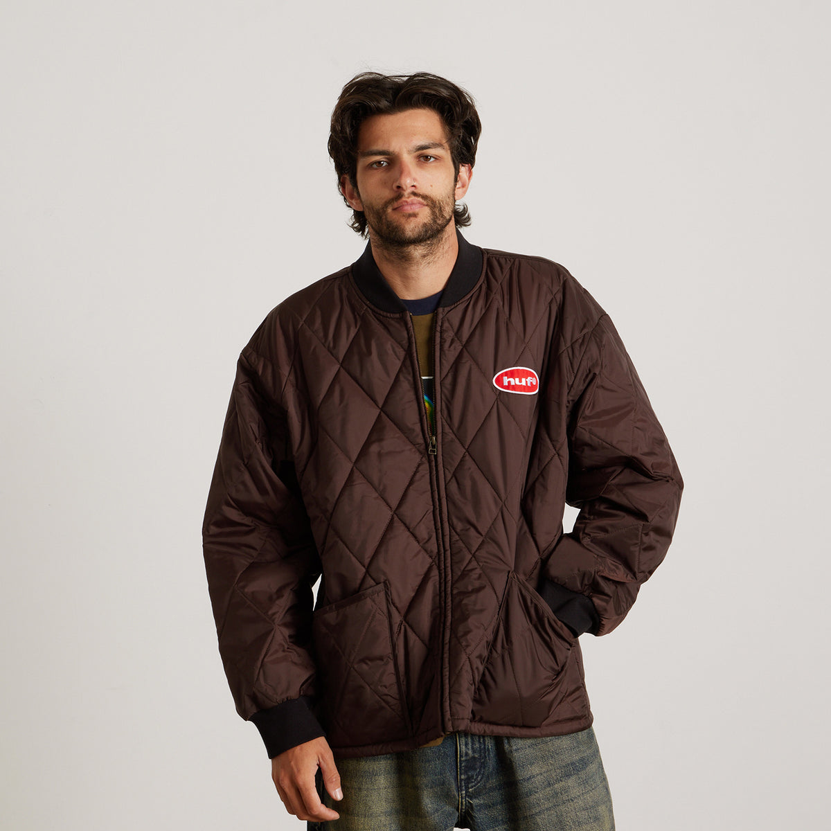 HUF (ハフ) Worldwide JP /JACKETS（ジャケット）/ VERNON LINER JACKET商品 / COFFEE