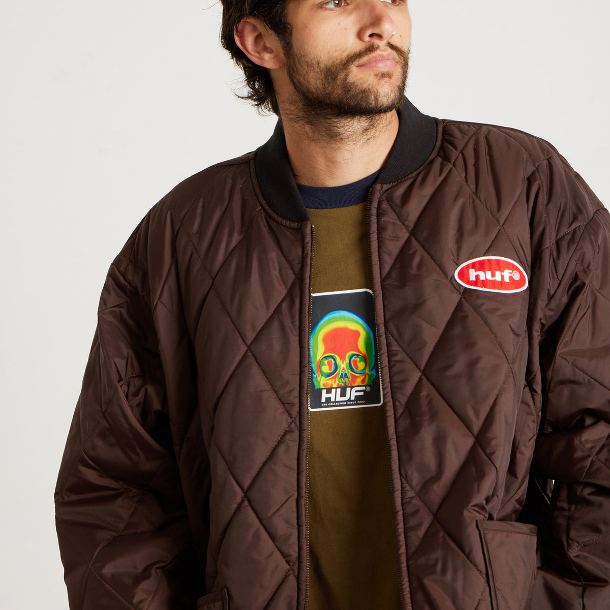HUF (ハフ) Worldwide JP /JACKETS（ジャケット）/ VERNON LINER JACKET商品 / COFFEE