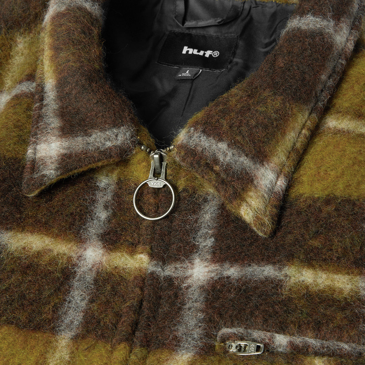 HUF (ハフ) Worldwide JP /JACKETS（ジャケット）/ CANTON PLAID JACKET商品 / BROWN