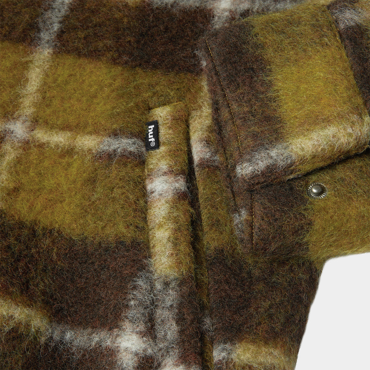 HUF (ハフ) Worldwide JP /JACKETS（ジャケット）/ CANTON PLAID JACKET商品 / BROWN
