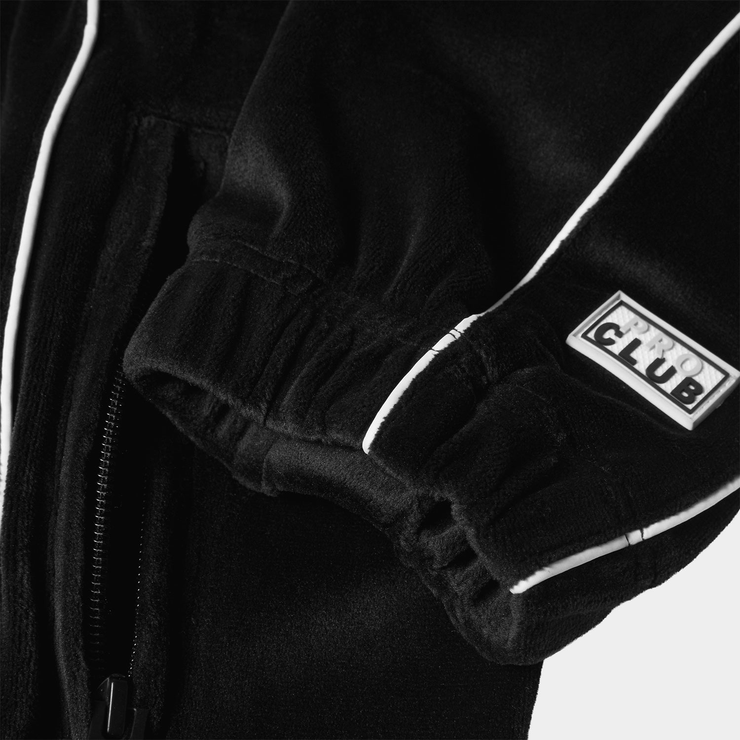 HUF (ハフ) Worldwide JP /JACKETS（ジャケット）/ HUF X PROCLUB VELOUR TRACK JACKET商品 / BLACK