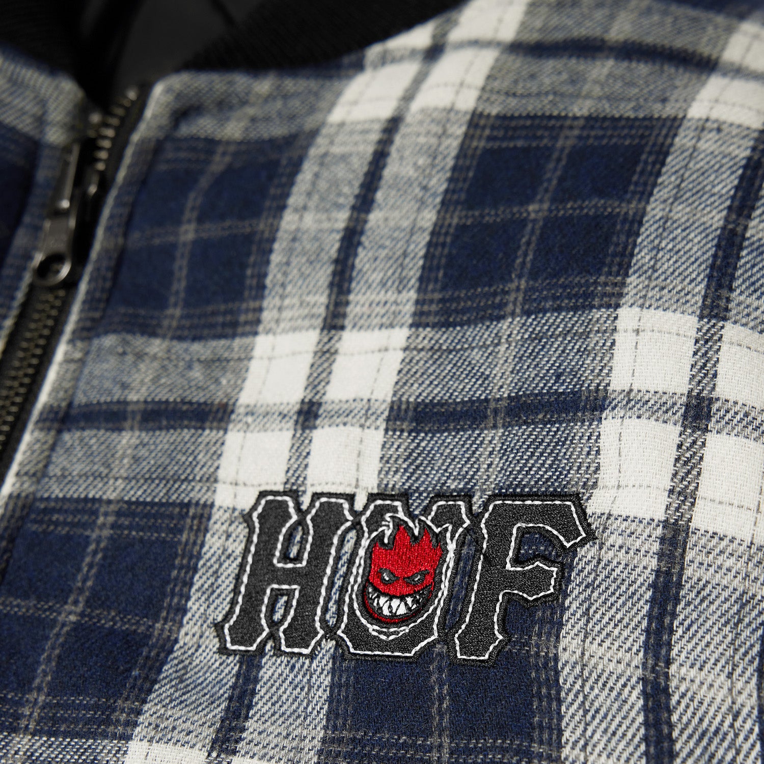 HUF (ハフ) Worldwide JP /JACKETS（ジャケット）/ huf X SPITFIRE REVERSIBLE PLAID JACKET商品 / NAVY/BLACK