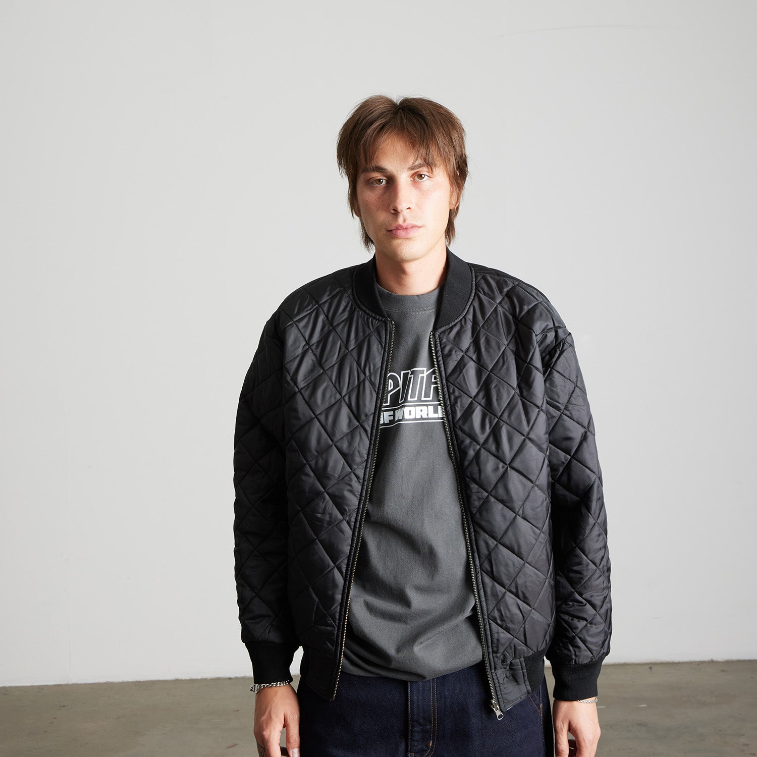 HUF (ハフ) Worldwide JP /JACKETS（ジャケット）/ huf X SPITFIRE REVERSIBLE PLAID JACKET商品 / NAVY/BLACK