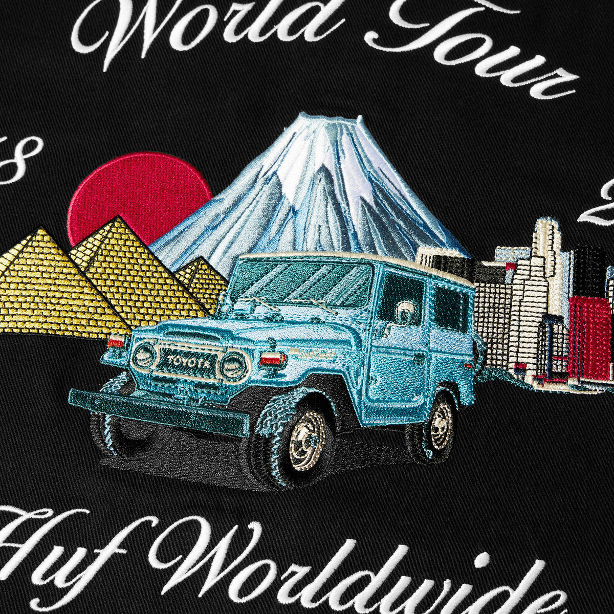 HUF (ハフ) Worldwide JP /JACKETS（ジャケット）/ huf® X TOYOTA LAND CRUISER WORLD TOUR JACKET商品 / BLACK