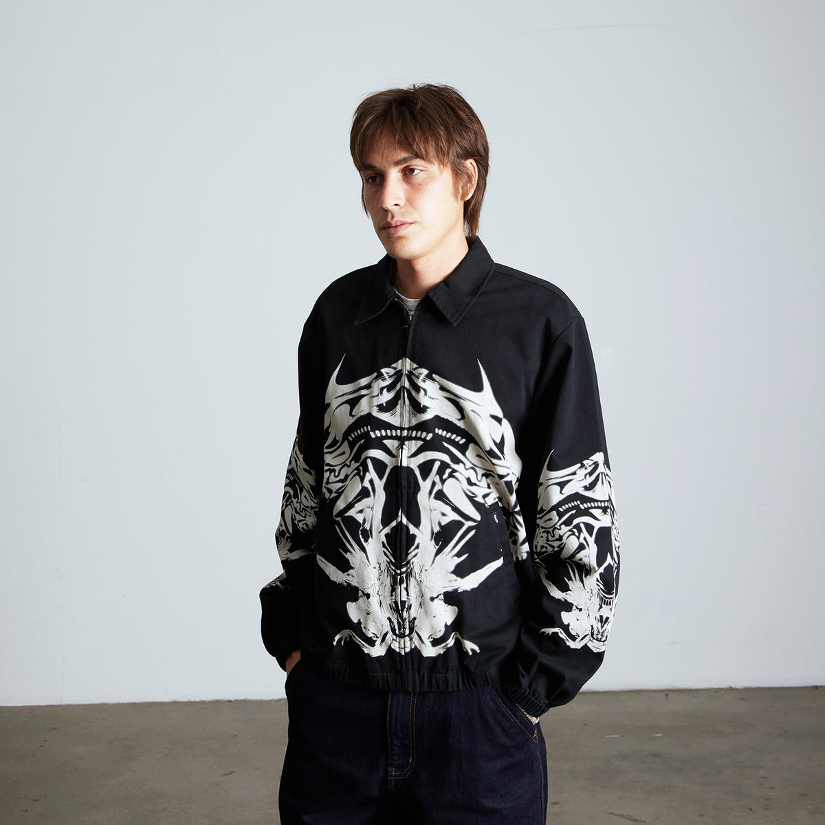HUF (ハフ) Worldwide JP /JACKETS（ジャケット）/ HUF X ALIENS WORK JACKET商品 / VINTAGE BLACK