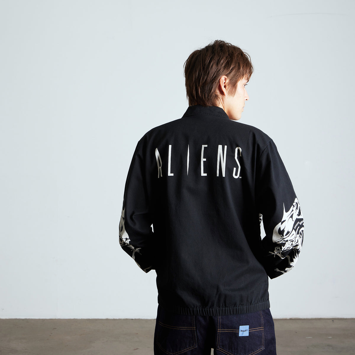 HUF (ハフ) Worldwide JP /JACKETS（ジャケット）/ HUF X ALIENS WORK JACKET商品 / VINTAGE BLACK