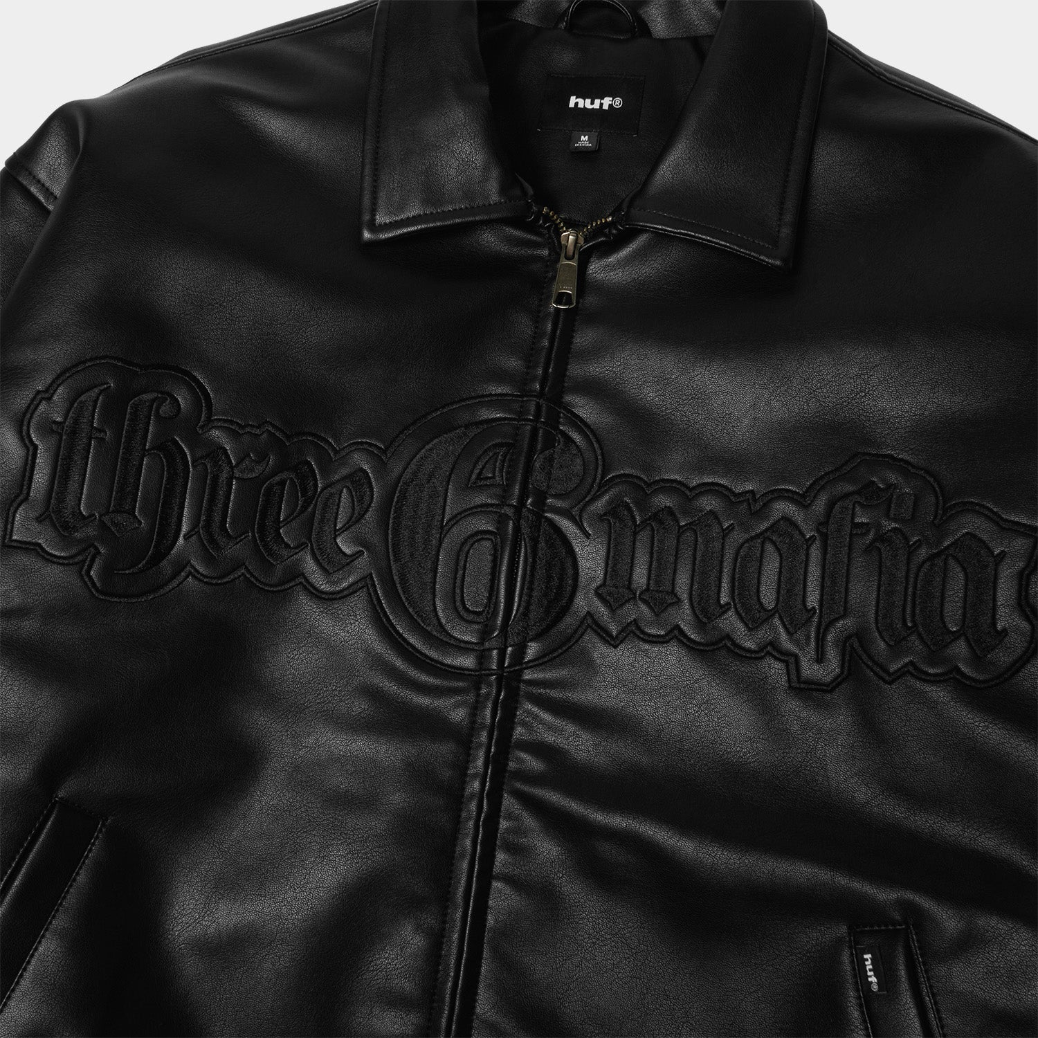 希少レア HUF (ハフ) ライダースジャケット Mサイズ huf® X THREE 6 MAFIA JACKET｜JACKETS（ジャケット）｜【公式通販 HUF