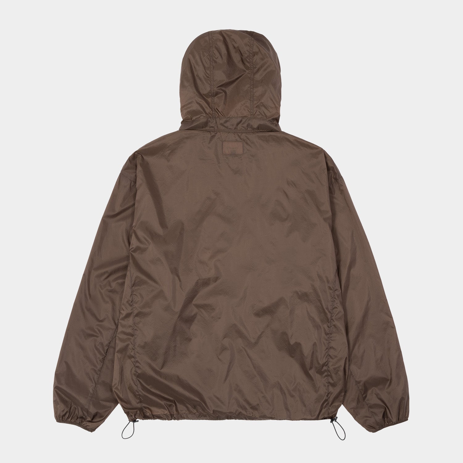 HUF フード付きブラウンジャケット S HUF（ハフ） ジャケット HUF SET SHELL JACKET フードジャケット