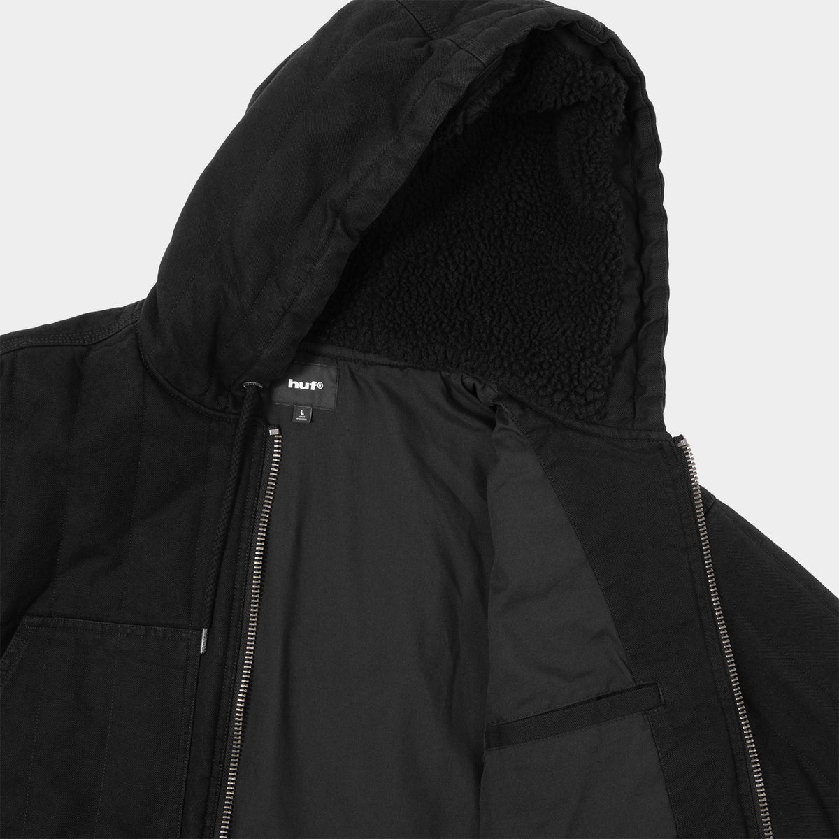 HUF (ハフ) Worldwide JP /JACKETS（ジャケット）/ HUF CREW CANVAS HOODED JACKET商品 / MUSTARD