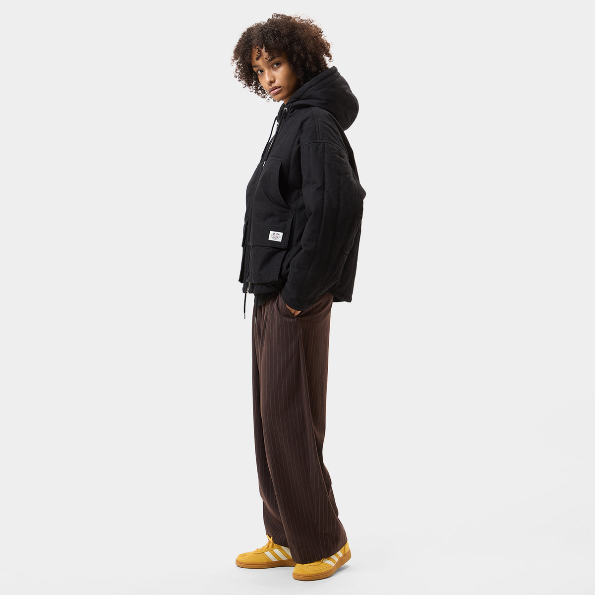 HUF (ハフ) Worldwide JP /JACKETS（ジャケット）/ HUF CREW CANVAS HOODED JACKET商品 / MUSTARD