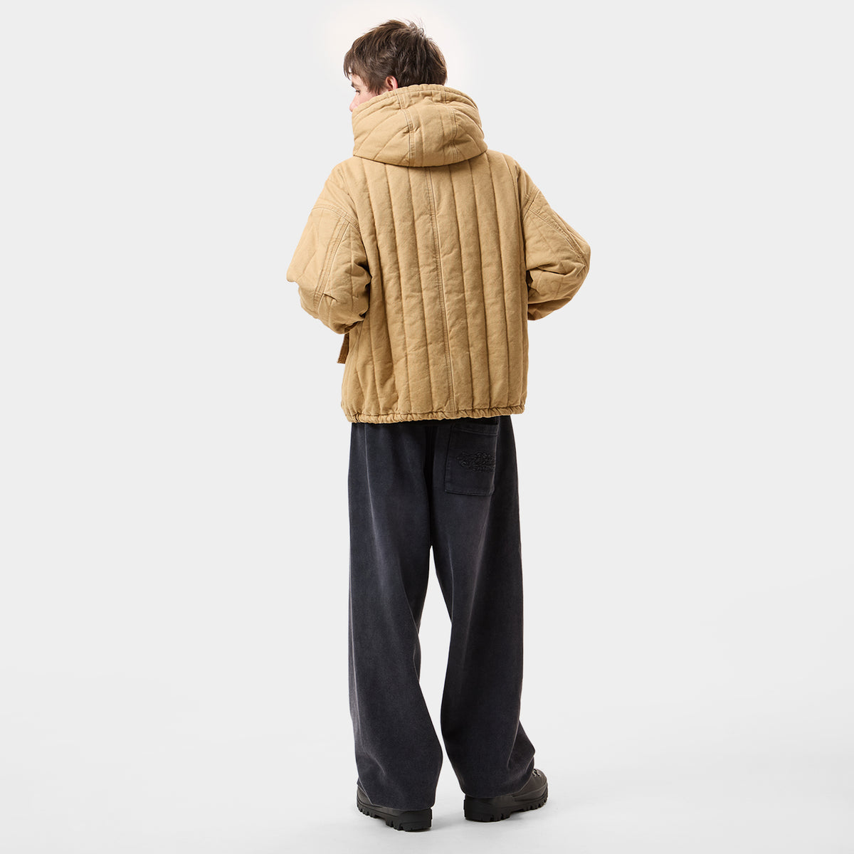 HUF (ハフ) Worldwide JP /JACKETS（ジャケット）/ HUF CREW CANVAS HOODED JACKET商品 / MUSTARD