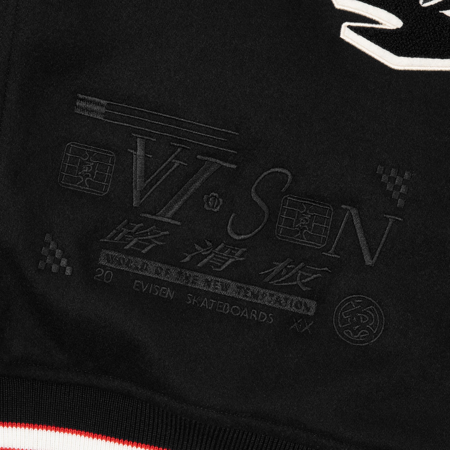Evisen エビセン レイヤード ダービージャケット 刺繍 ワッペン