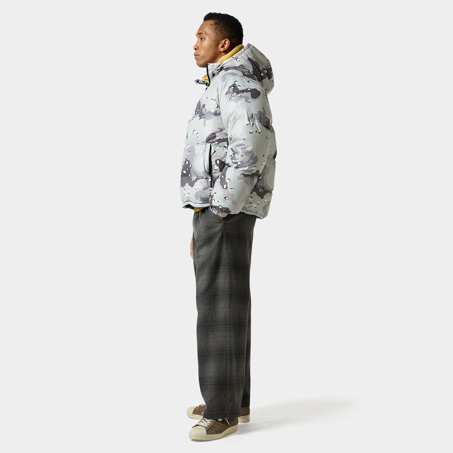 HUF (ハフ) Worldwide JP /JACKETS（ジャケット）/ PERTEX EXPLORER DOWN JACKET商品 / GREY CAMO