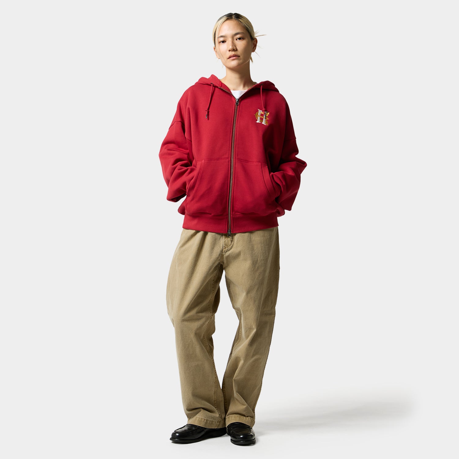 HUF (ハフ) Worldwide JP /HOODIES（パーカー）/ HUF X EVISEN HUFUJI ZIP HOODIE商品 / BLACK