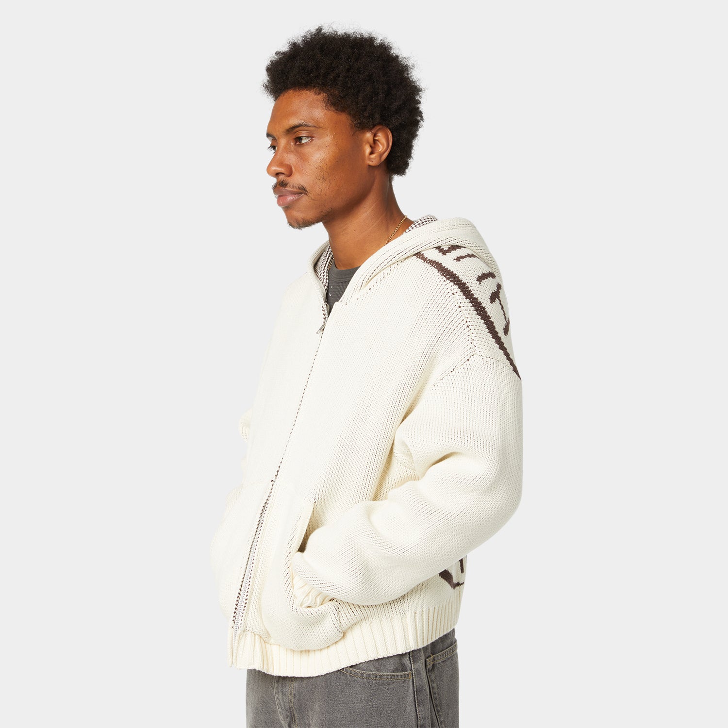 TOKEN ZIP HOODED SWEATER｜KNITS & SWEATERS（ニット&セーター