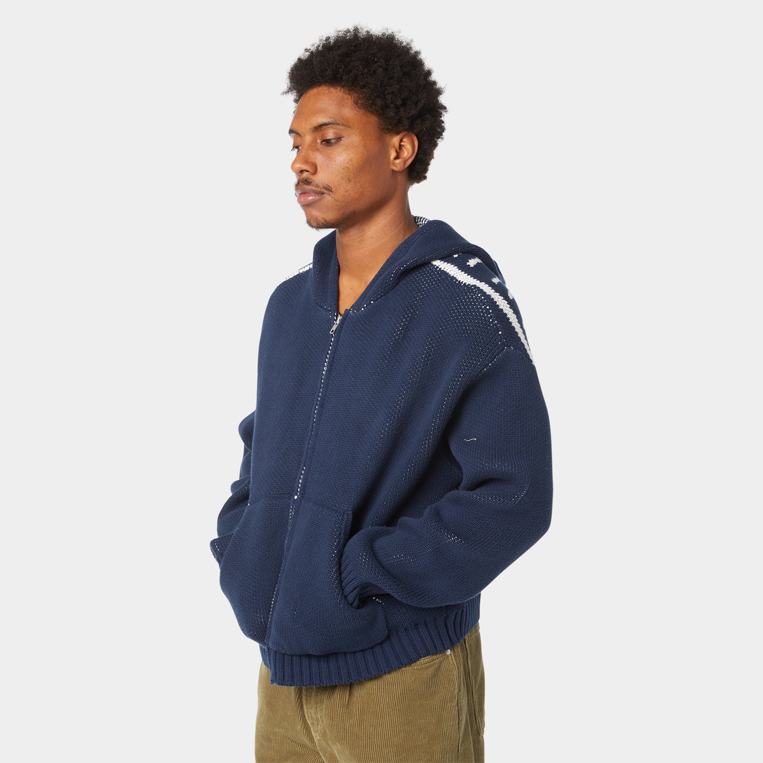 TOKEN ZIP HOODED SWEATER｜KNITS & SWEATERS（ニット&セーター