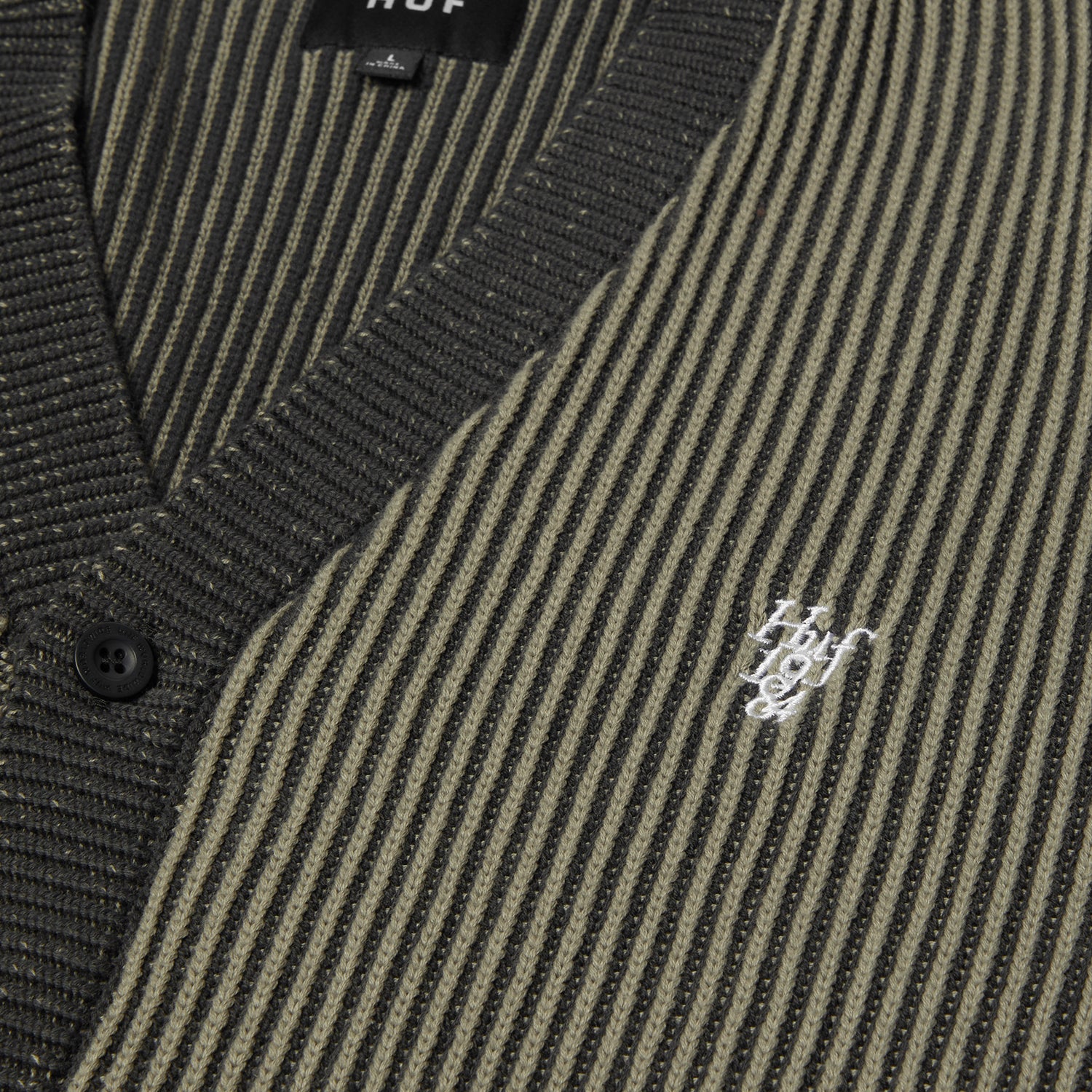 HUF (ハフ) Worldwide JP /KNITS & SWEATERS（ニット&セーター）/ REPEATER CARDIGAN商品 / WASHED BLUE