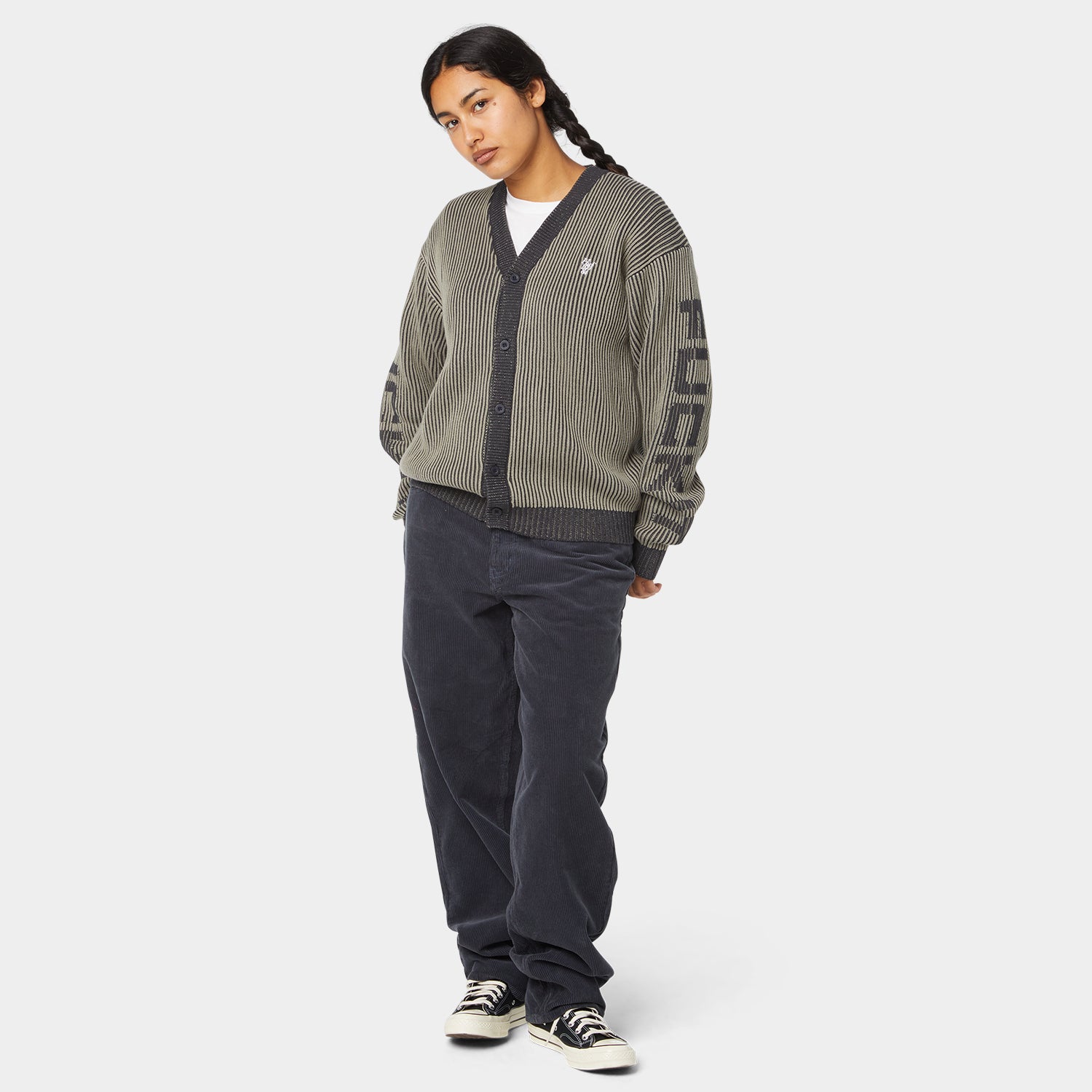 HUF (ハフ) Worldwide JP /KNITS & SWEATERS（ニット&セーター）/ REPEATER CARDIGAN商品 / WASHED BLUE