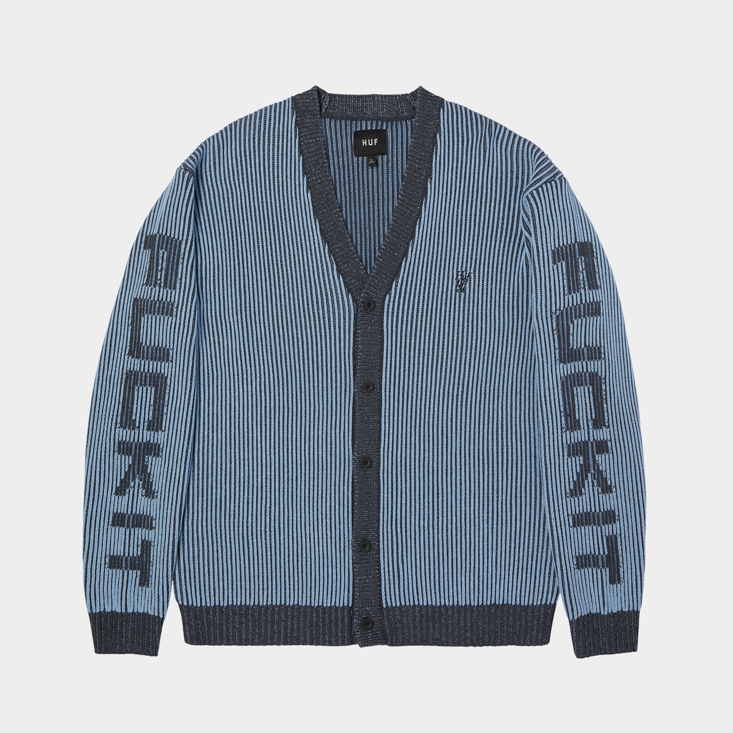 HUF (ハフ) Worldwide JP /KNITS & SWEATERS（ニット&セーター）/ REPEATER CARDIGAN商品 / WASHED BLUE