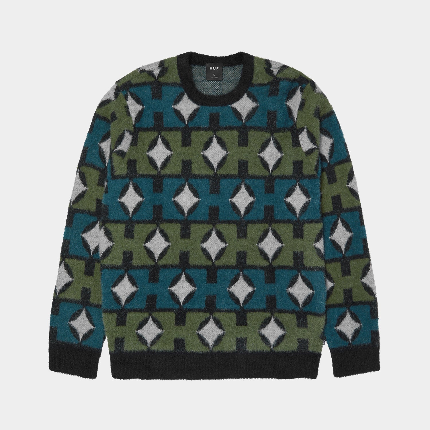 HUF (ハフ) Worldwide JP /KNITS & SWEATERS（ニット&セーター）/ SPACE AGE CREWNECK SWEATER商品 / PINE