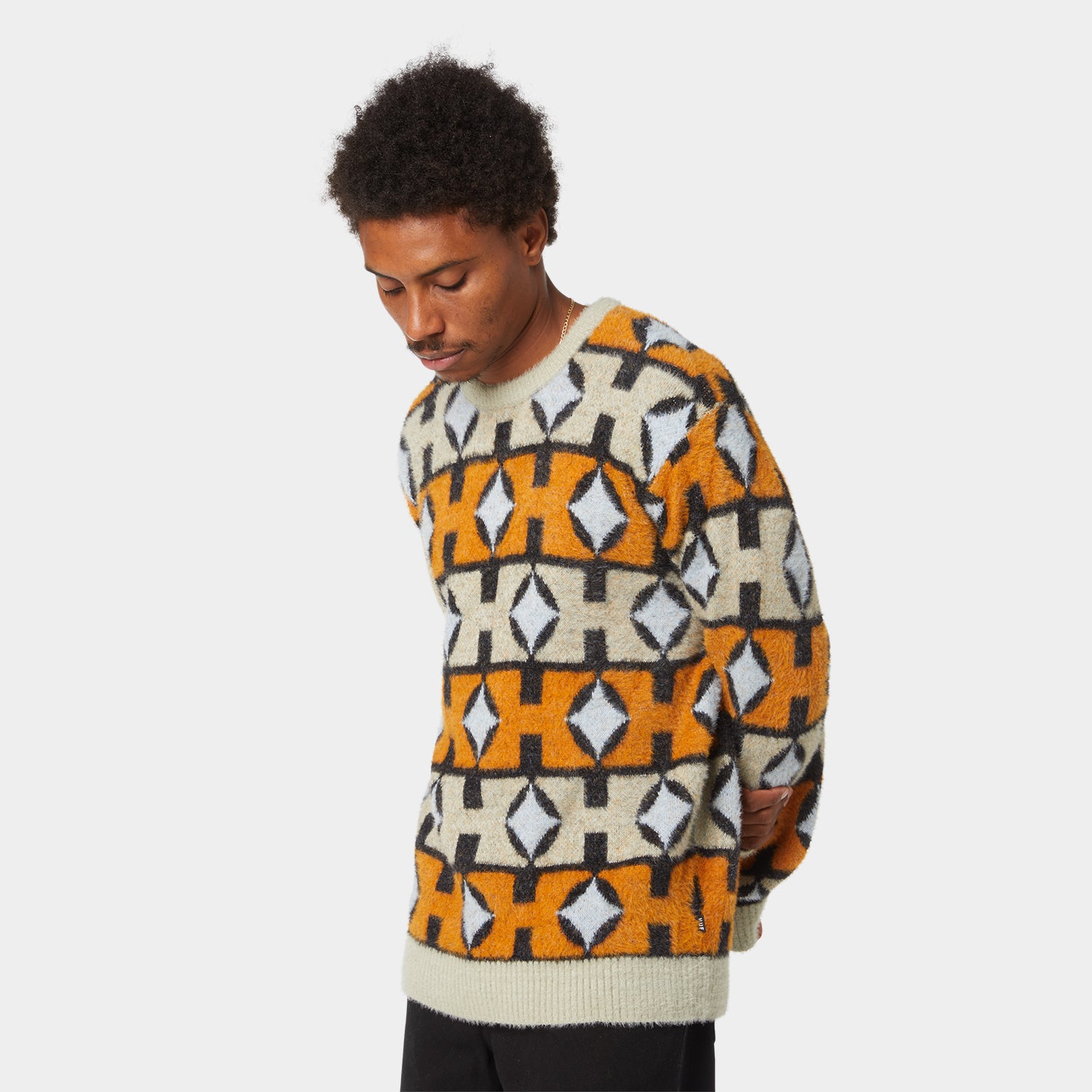 HUF (ハフ) Worldwide JP /KNITS & SWEATERS（ニット&セーター）/ SPACE AGE CREWNECK SWEATER商品 / PINE