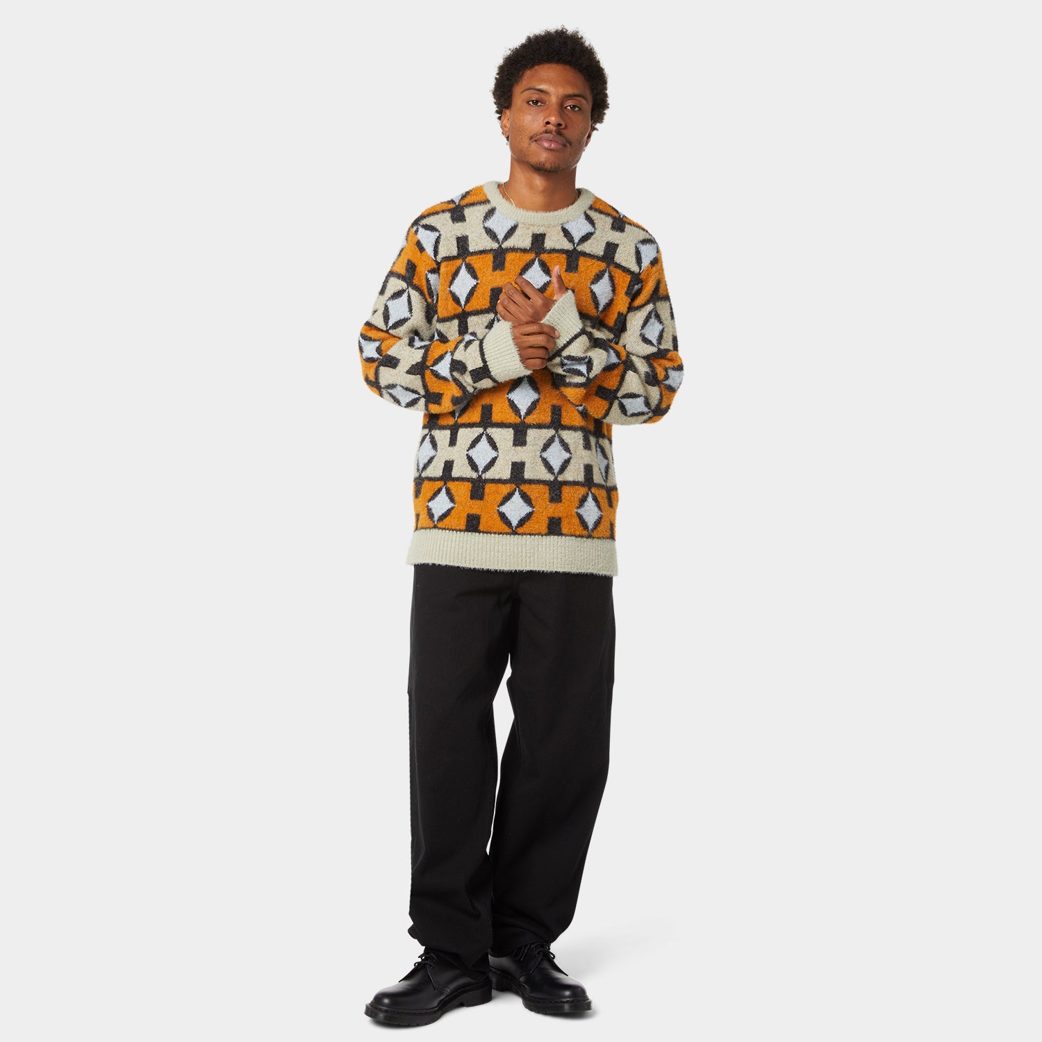 HUF (ハフ) Worldwide JP /KNITS & SWEATERS（ニット&セーター）/ SPACE AGE CREWNECK SWEATER商品 / PINE