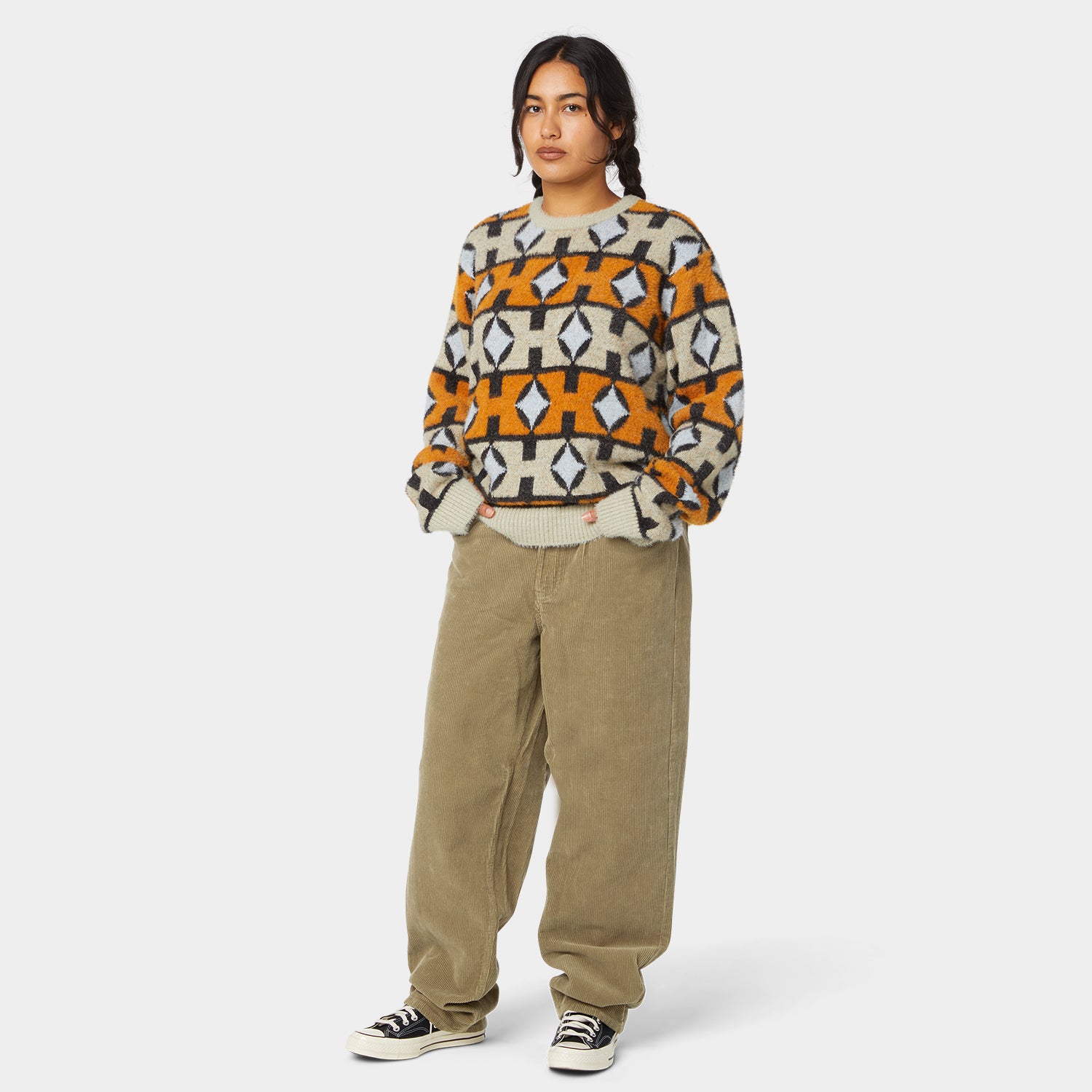 HUF (ハフ) Worldwide JP /KNITS & SWEATERS（ニット&セーター）/ SPACE AGE CREWNECK SWEATER商品 / PINE